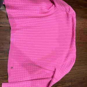 Ralph Lauren pink button up sweater
